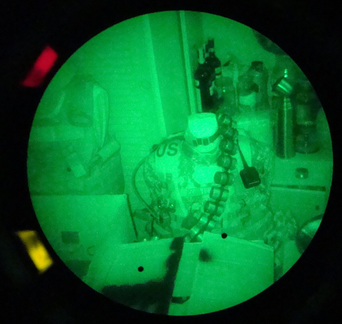 AN/PVS-14 monocular - US military standard night vision device used as standalone or helmet-mounted