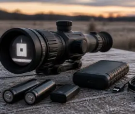 Thermal Scope Battery Life Guide: Internal Batteries, External Packs, and Cold Weather Runtime
